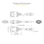 StarTech.com 3.3ft USB-A to Serial DB9 Cable, Male to Male, RS232 Printer/Switch/PLC, Black (1P3FP-USB-SERIAL)
