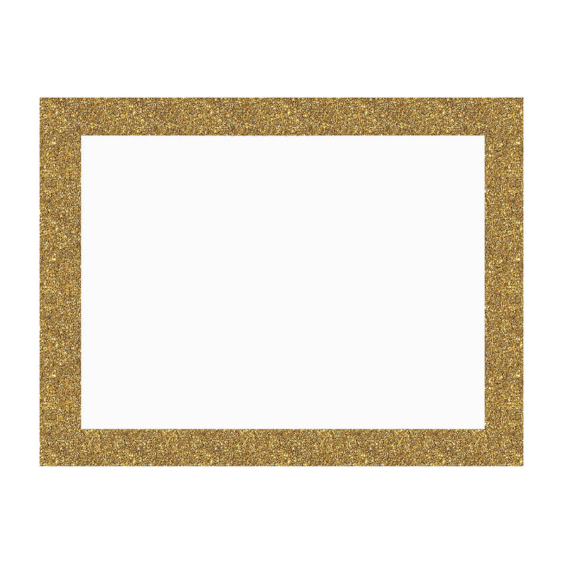 Royal Brites, Mega Chip Gold Glitter Frame, White,  22 x 28, 25/PK