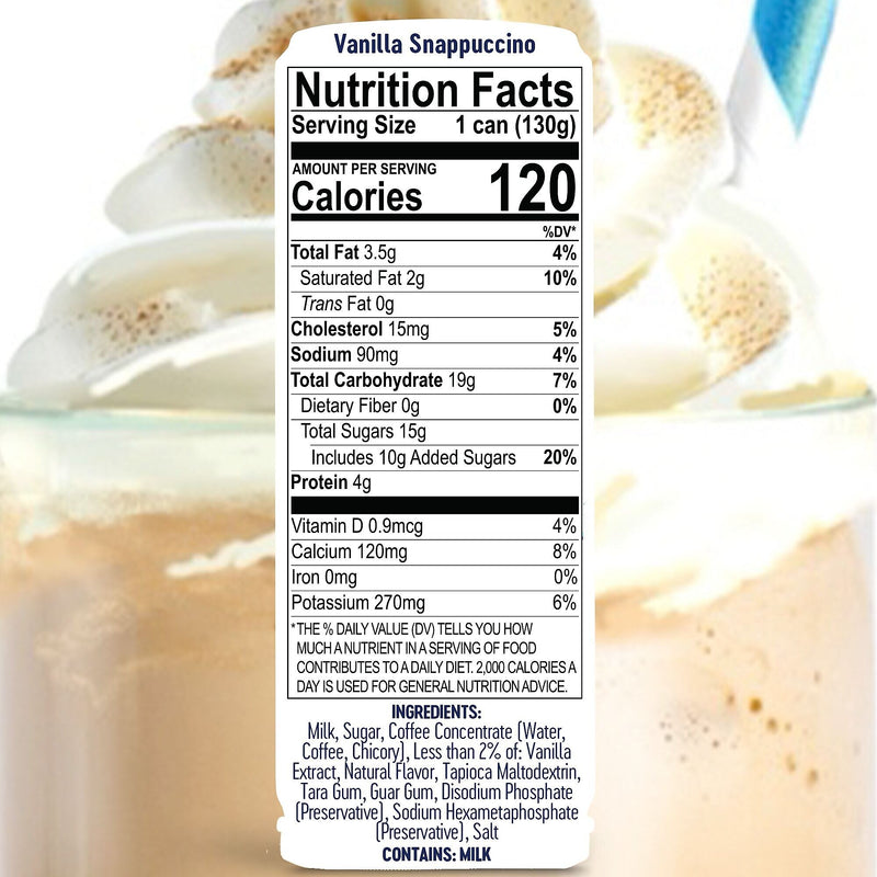ColdSnap French Vanilla Snappuccino Frozen Latte Mix, Single Serve Pods, 12 Pods/Pack, COLDSNAP MACHINE REQUIRED (600041)