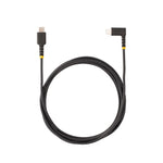 StarTech.com 6.6ft USB-C to Lightning Cable, Charge/Sync, Right-Angled Lightning, Black (RUSB2CLTMM2MR)