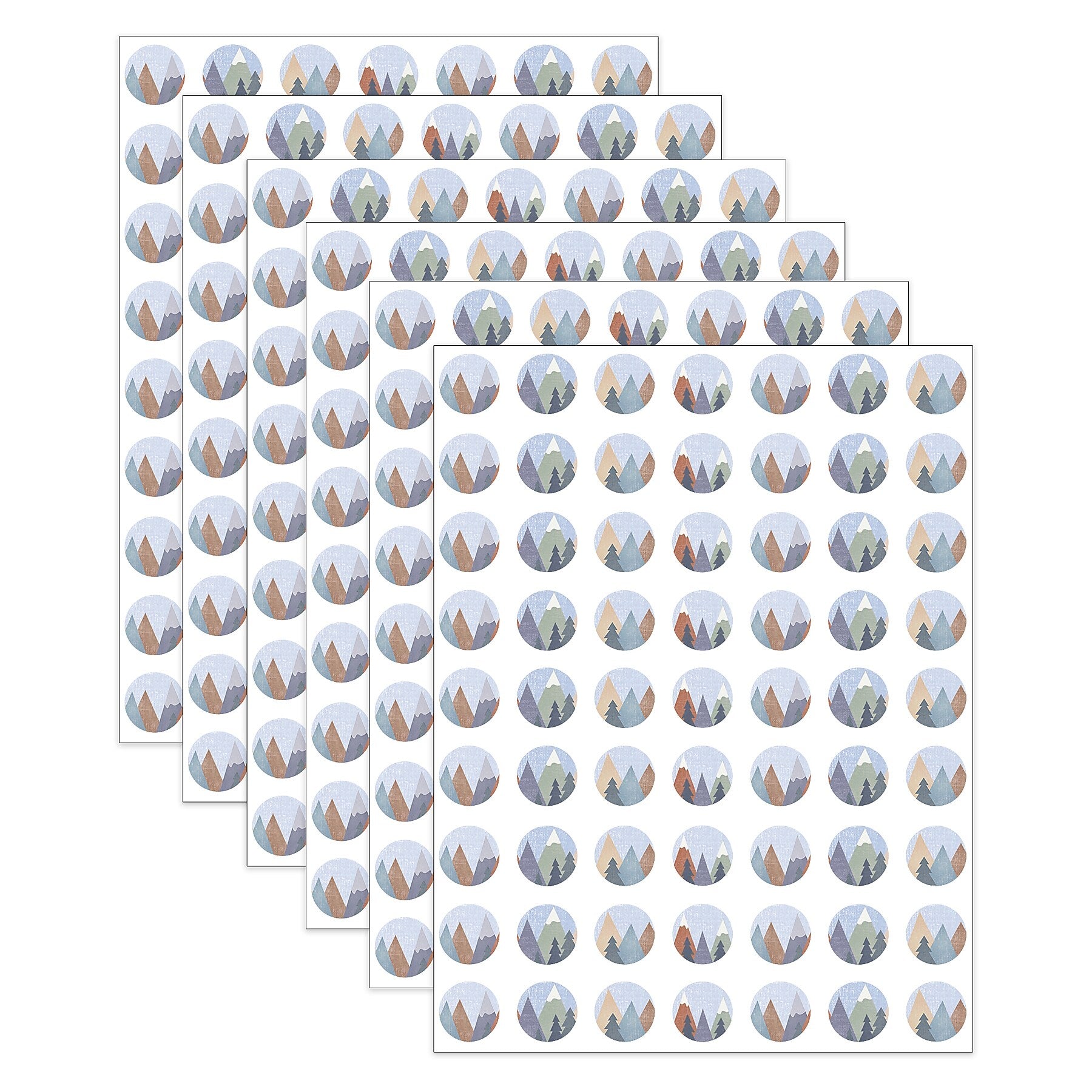 Teacher Created Resources Moving Mountains Mini Stickers, Multicolored, 378/Pack, 6/Packs/Bundle (TCR9176-6)