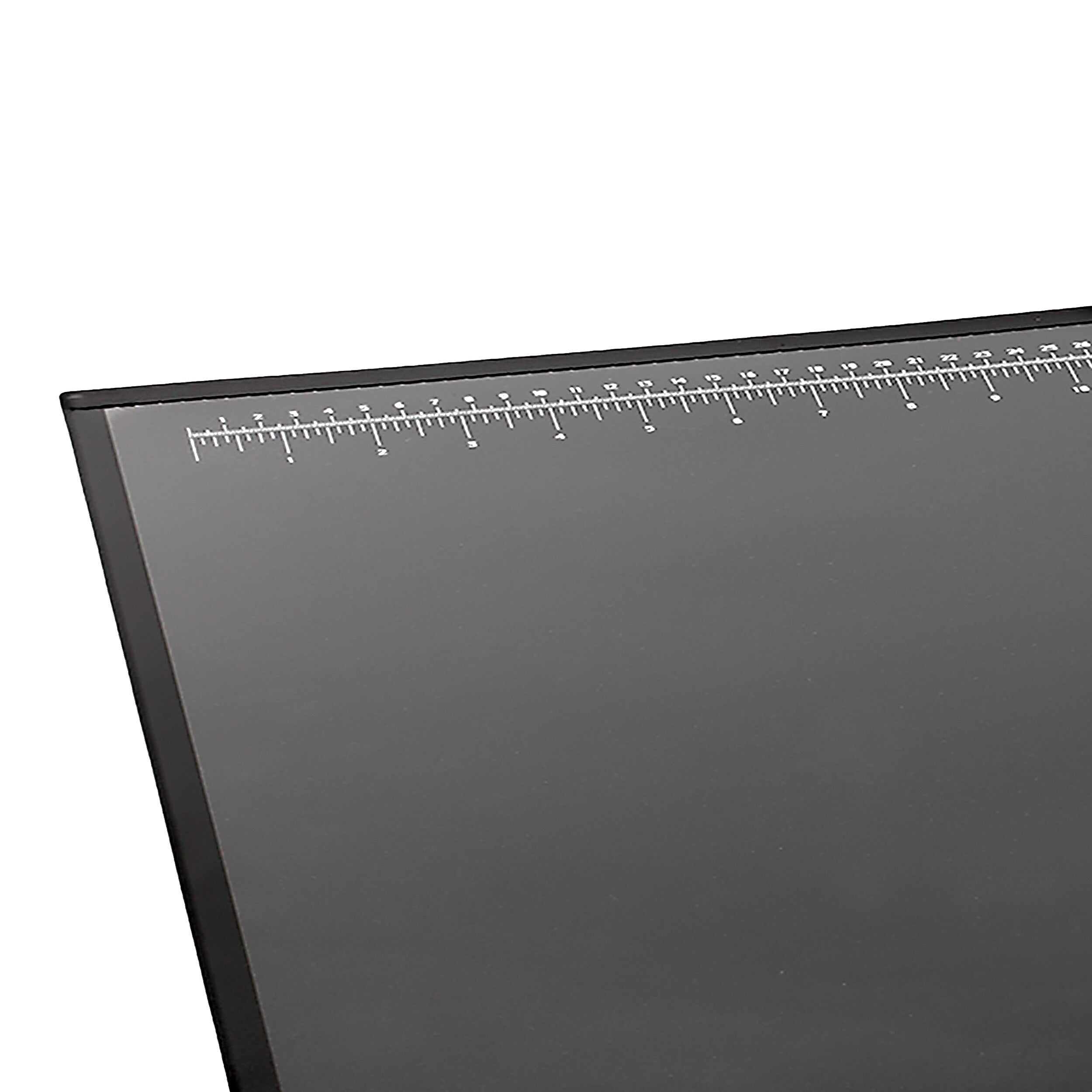 Artistic Logo Pad Anti-Slip Rubber Desk Pad, 24" x 19", Black/Clear (41100)