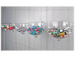 Azar 6" x 12" Pegboard Bowl Display, Clear/Silver, Each (729912)