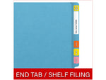 Medical Arts Press Heavy Duty End Tab File Folder, Straight-Cut, Letter Size, Blue, 40/Box (S-09461-DBL)