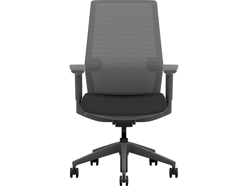 HON Cipher Mesh/Fabric Swivel Task Chair, Black/Charcoal (HCFRT.STC.H.S.IC.CU10.TC00.AL.ST.SB.S)