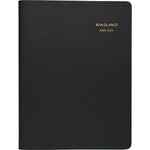 2025-2026 AT-A-GLANCE 8.25" x 11" Academic Year Weekly Appointment Book, Faux Leather Cover, Black (70-957-05-26)