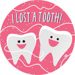 Barker Creek Lost a Tooth Stickers/Badges, 2.37" Dia., Multicolored, 192/Set (4445)