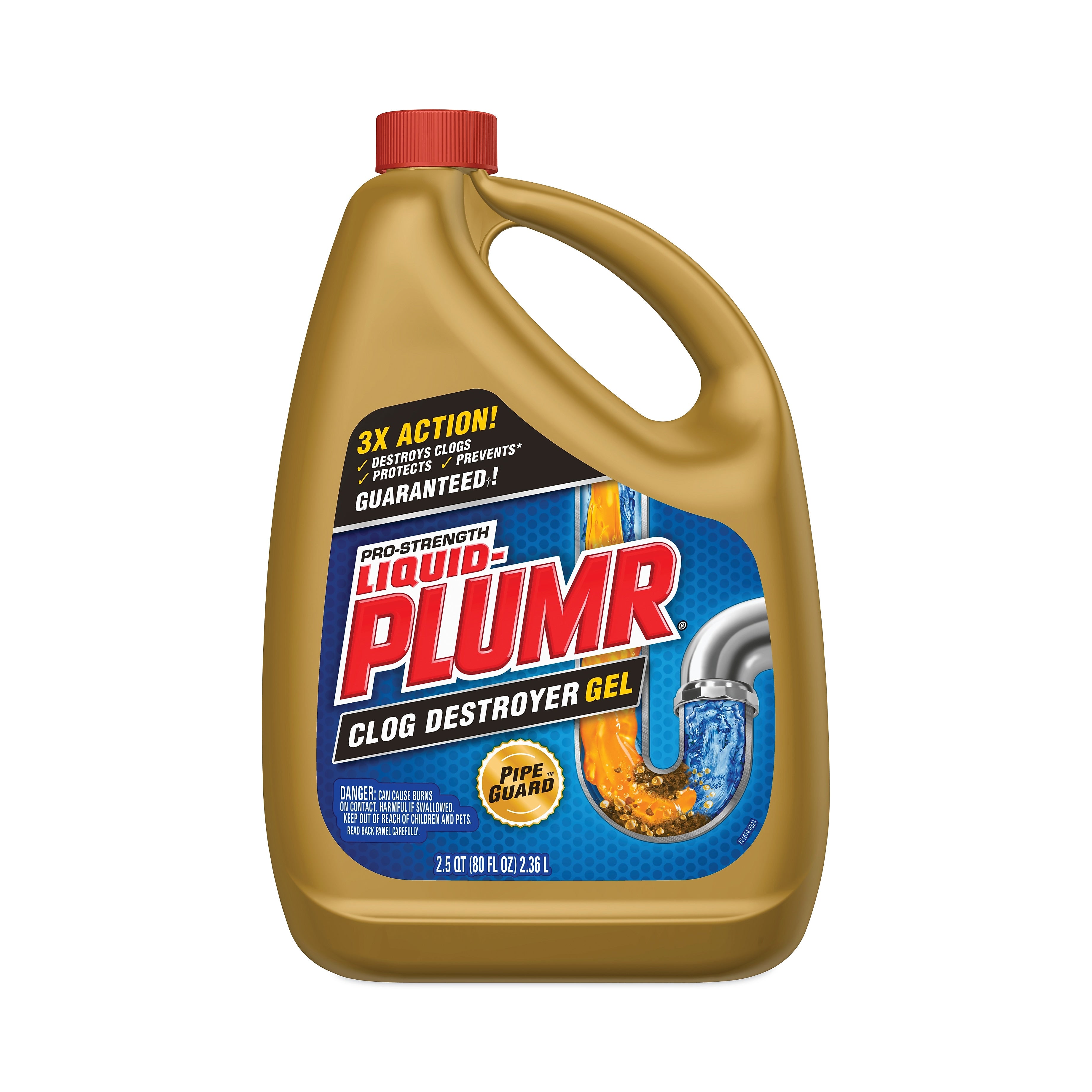 Liquid Plumr® Clog Destroyer + PipeGuard, Gel, 80 oz