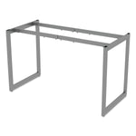 Alera®,  Open Office Desk Series Adjustable O-Leg Desk Base, 24? Deep, Silver