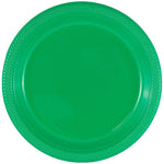 JAM Paper 9" Plastic Plates, Green, 100/Pack (255328197G)