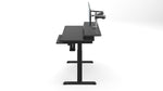 VersaDesk PowerLift Split-Level 48"W Electric Rectangular Adjustable Standing Desk, Black (PL2SD4830-BB)