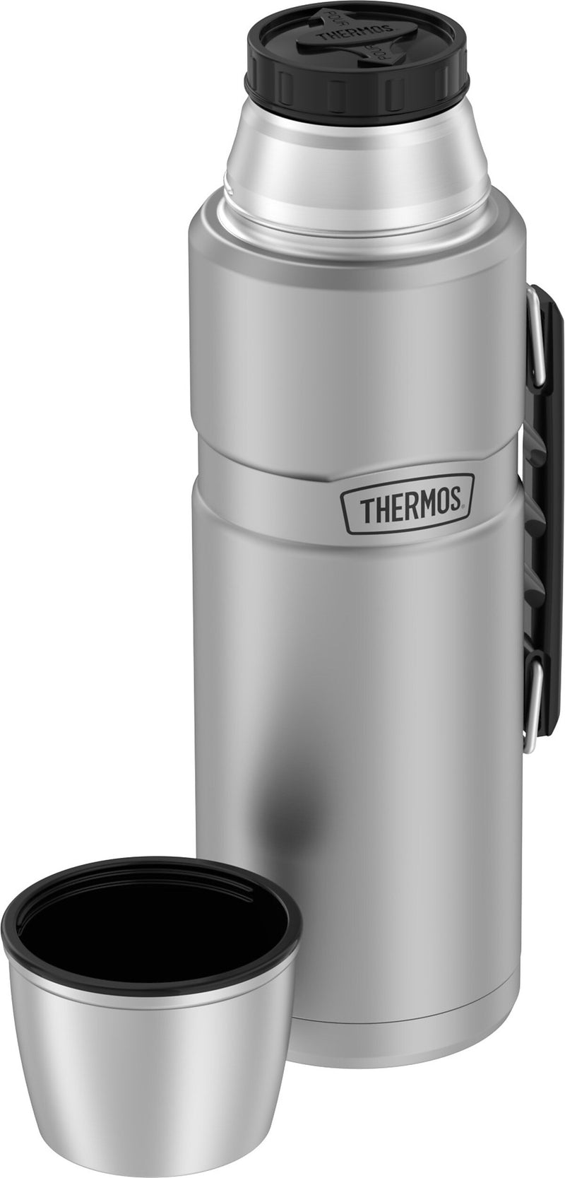 Thermos King Stainless Steel Vacuum Insulated Beverage Bottle, 68 oz., Matte Stainless (EASK2020MSTRI4)