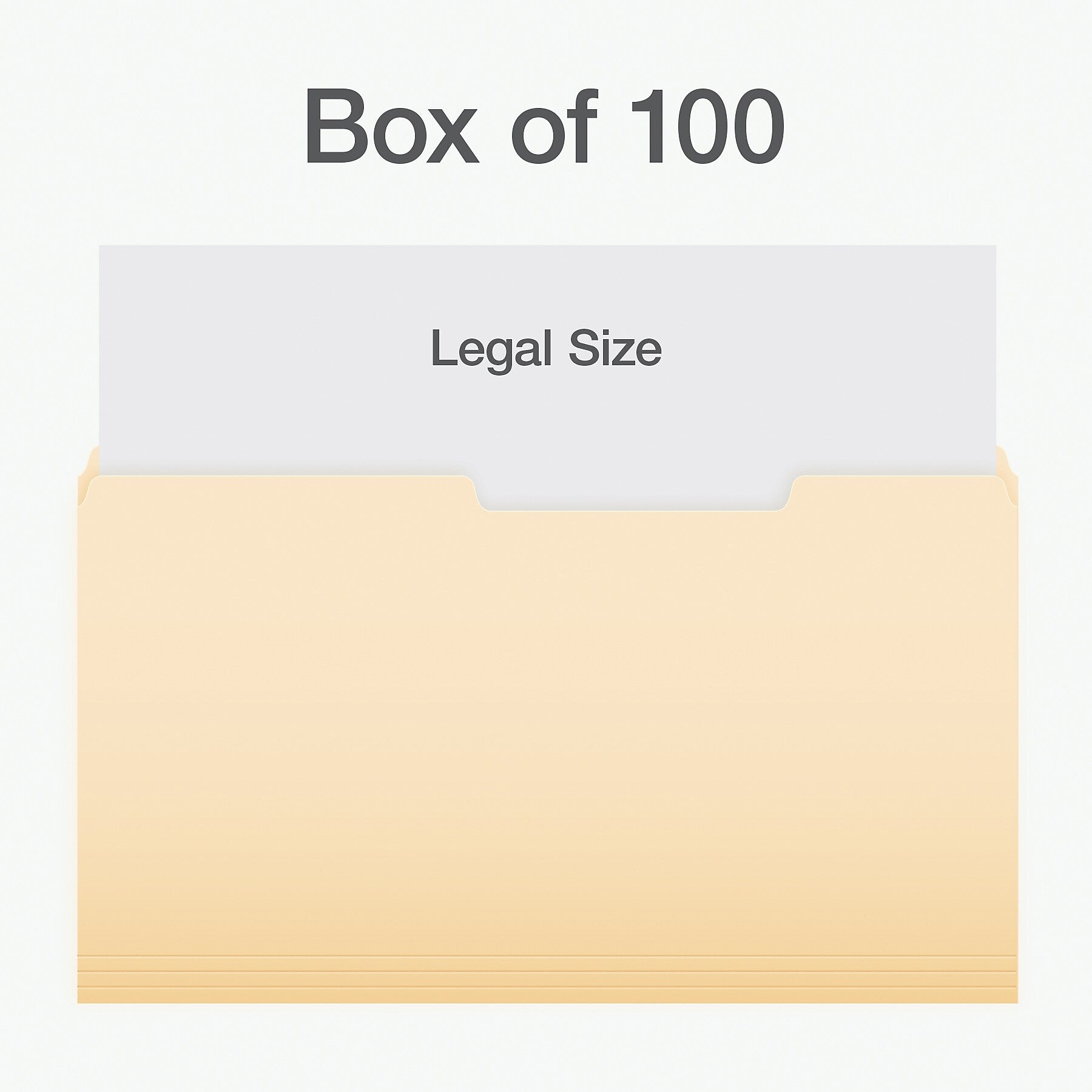 Pendaflex Heavy Duty File Folder, 1-Tab, Legal Size, Manila, 100/Box (1007056)