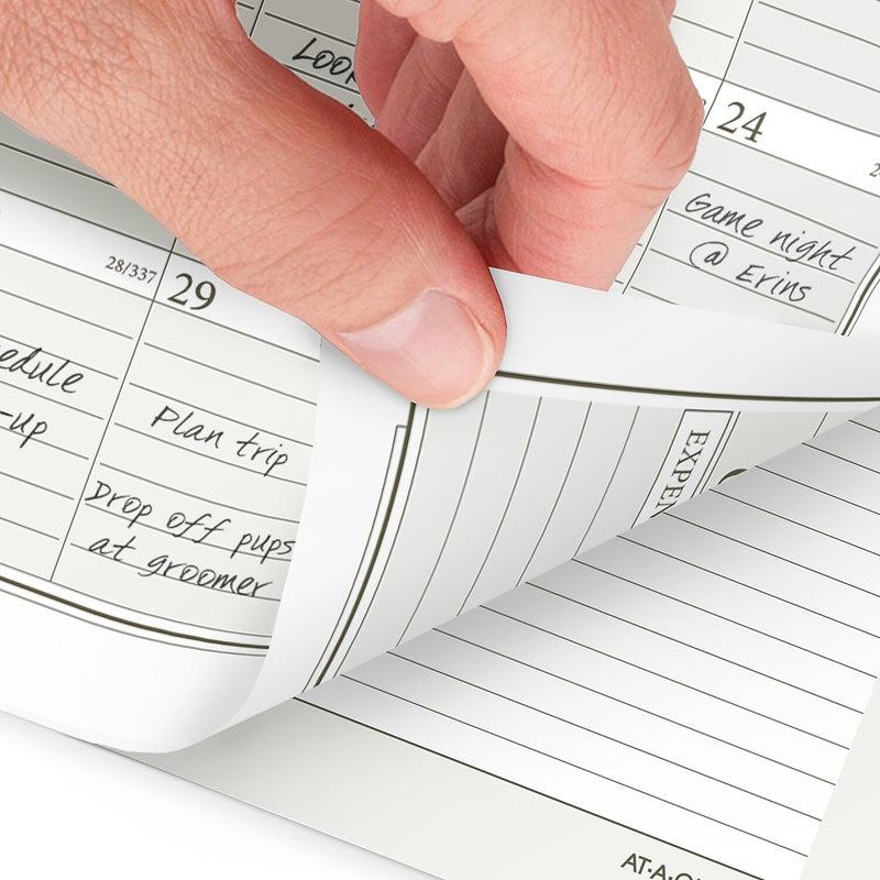 2026 AT-A-GLANCE 6.75" x 3.75" Daily & Monthly Planner Refill Pages, White/Brown (471-225-26)