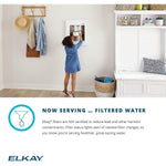 Elkay ezH2O Liv Recessed Hands Free Bottle Filling Station, Refrigerated and Filtered (LBWD06WHK)