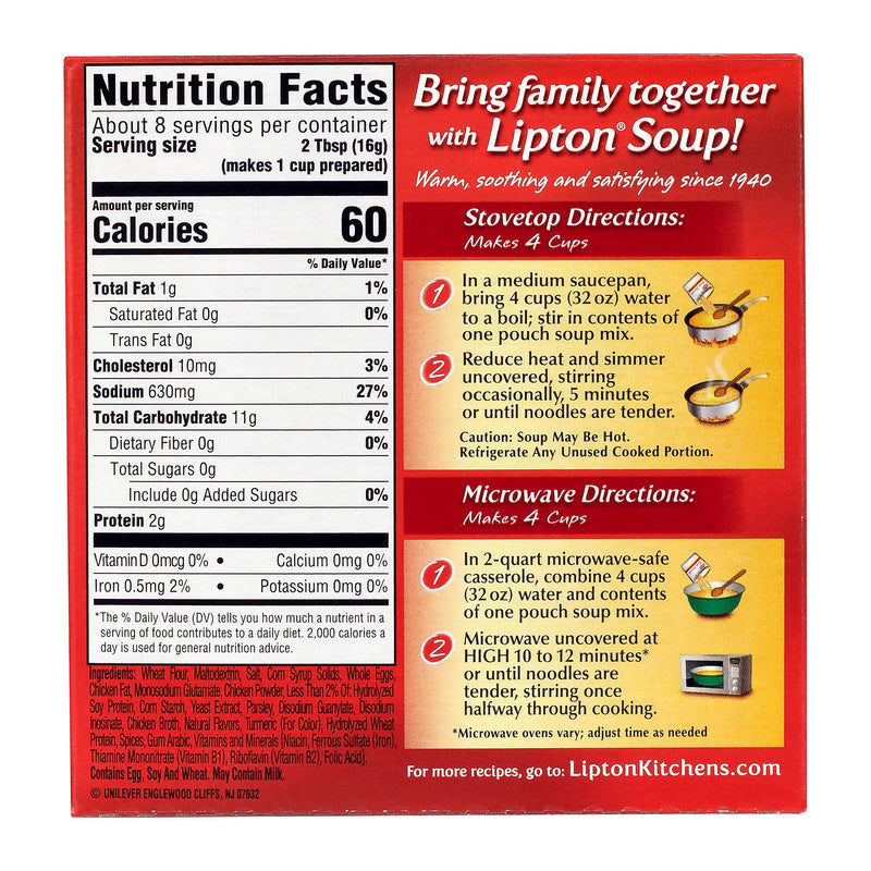 Lipton Savoury Noodle Soup, 4.5 oz, 24/Pack (307-00421)