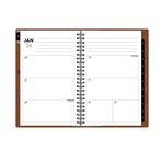 2026 Blue Sky ASMBLD 7" x 9" Monthly Planner, Faux Leather Cover, Brown (152946)