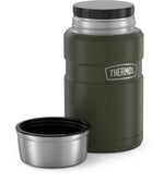Thermos Stainless King Stainless Steel Insulated Food Jar, Army Green, 24 oz. (EASK3020AGTRI4)