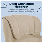 Serta Cyrus Ergonomic Fabric Swivel Executive Chair, Fawn Tan (47911)