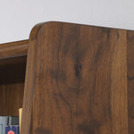 Sauder Harvey Park 70"H 5-Shelf Bookcase, Grand Walnut (420282)