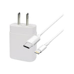 4XEM USB-C to Lightning Charging Kit/Bundle for for iPad and iPhone, White (4XIPADKITC6)