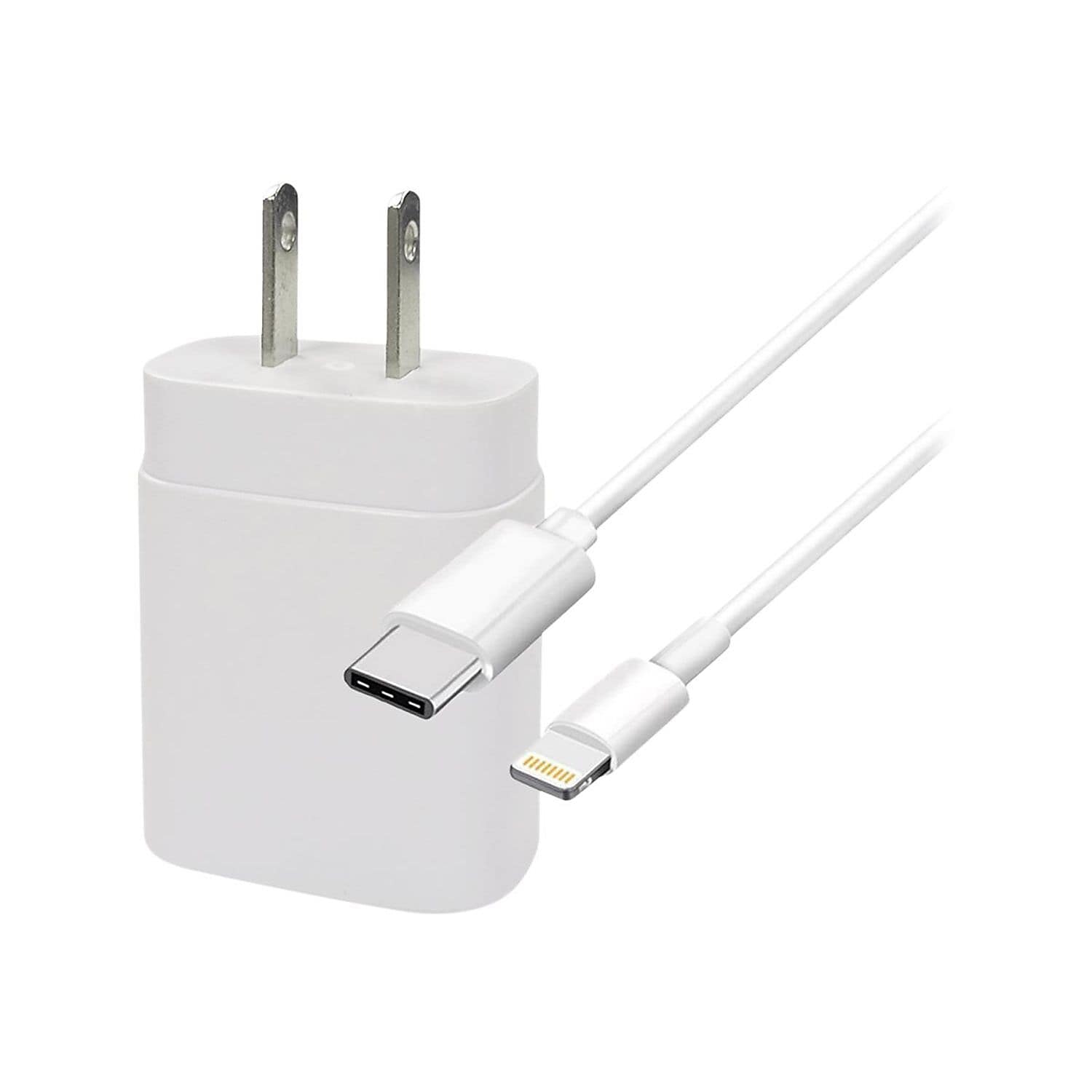 4XEM USB-C to Lightning Charging Kit/Bundle for for iPad and iPhone, White (4XIPADKITC6)