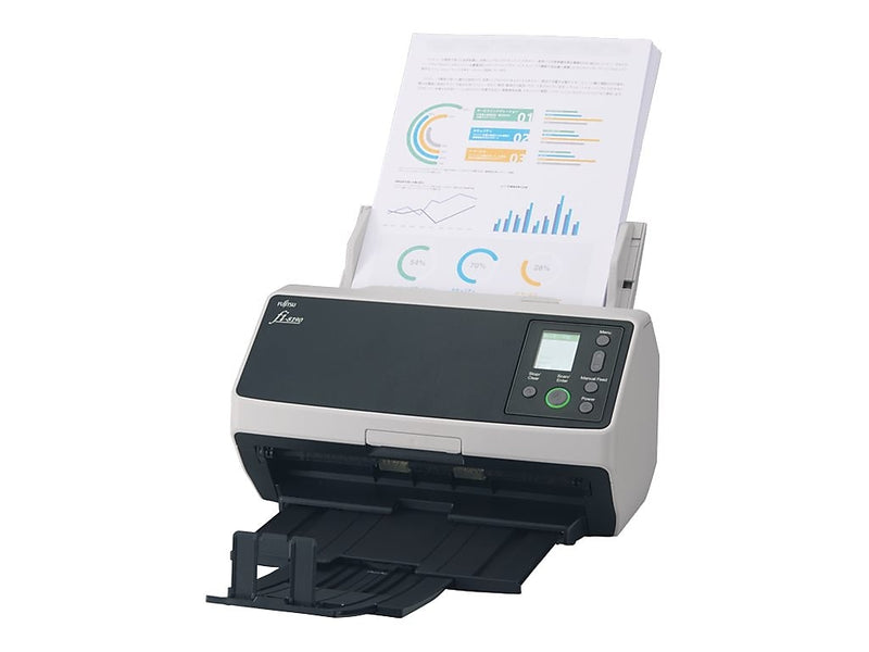 RICOH Fi 8190 PA03810-B005 Duplex Desktop Document Scanner, Black/White