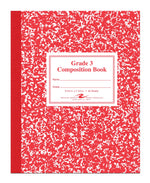 Roaring Spring Paper Products 1-Subject Composition Notebooks, 7.75" x 9.75", Wide Ruled, 50 Sheets, Red (ROA77922)