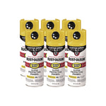 Rust-Oleum Stops Rust Protective Enamel Spray Paint, Gloss Sunburst Yellow, 12 oz., 6/Carton (376898)