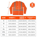 Chill-its 6688 High Visibility Long Sleeve T-Shirt, ANSI Class R2, Orange, Medium (12231)