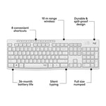 Logitech MK295 Silent Keyboard and Mouse Combo, Off White (920-009783)