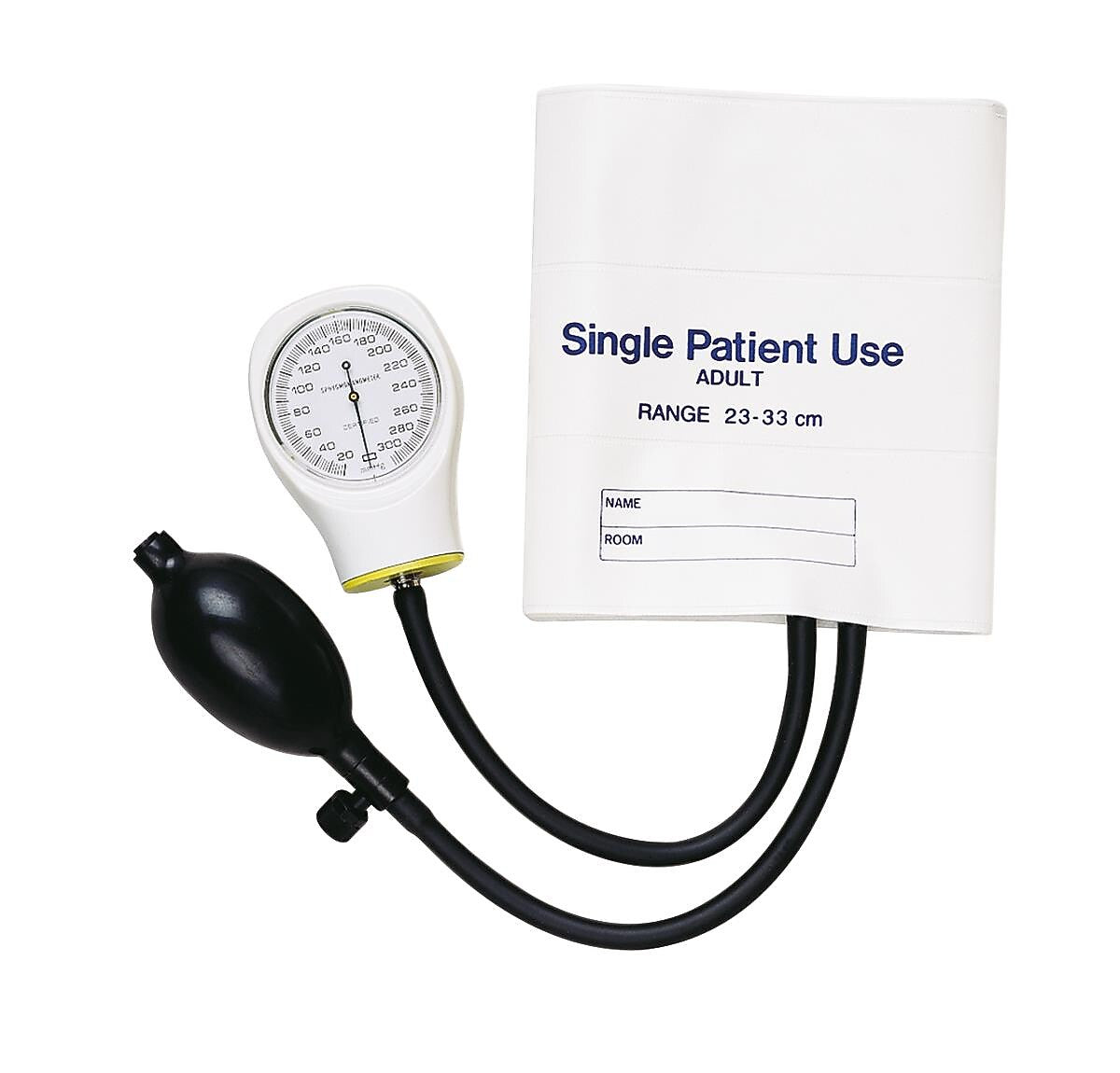 Medline Hand Held Single-Patient Use Sphygmomanometers, White, Adult, 5/Box (MDS9800)