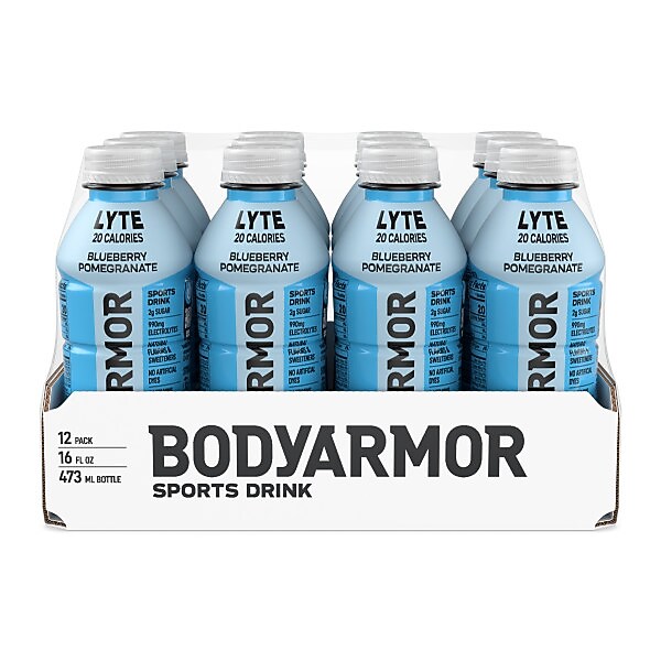BodyArmor LYTE Blueberry Pomegranate Sports Drink, 16 oz. Bottle, 12/Pack (100020-1.1)