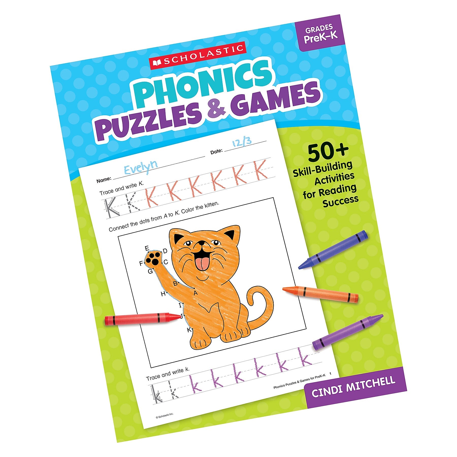 Phonics Puzzles & Games Activity Book for PreK-K (SC-9781546113829)