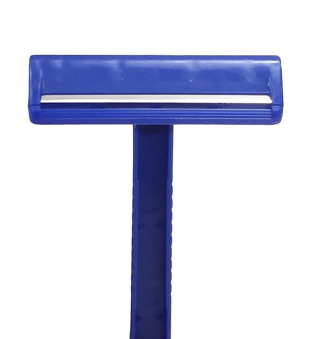 Medline Single Blade Facial Razors, Blue, 10/Pack (BRN1332H)