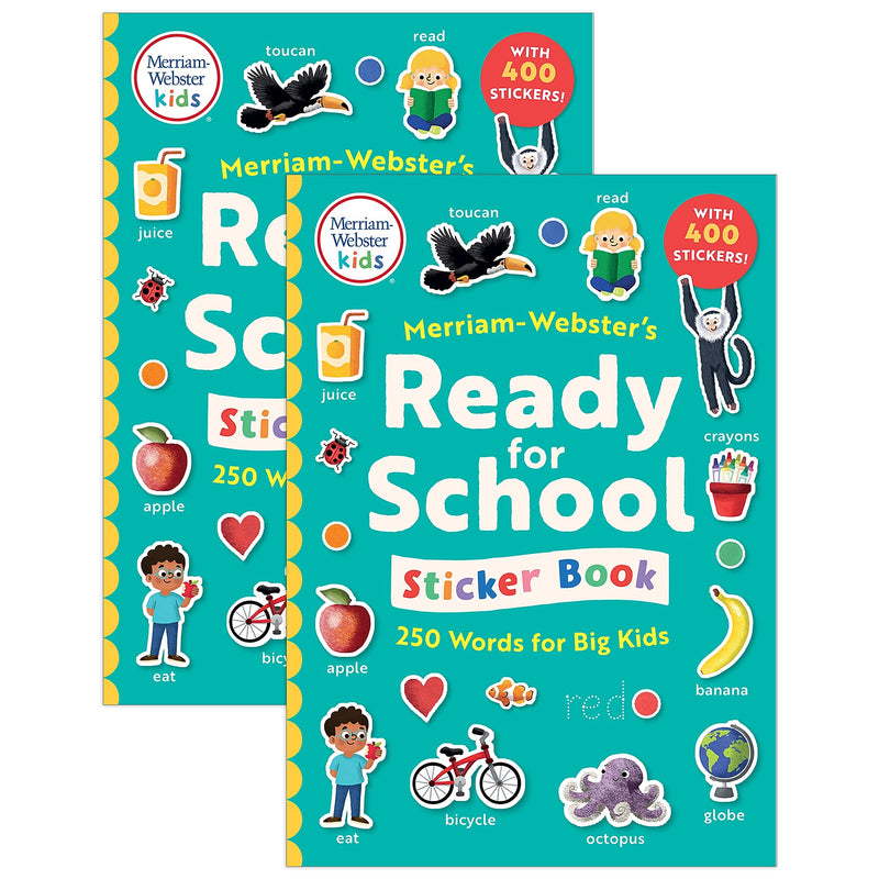 Merriam-Webster Merriam-Webster's Ready-for-School Sticker Book, 2/Bundle (MW-1478-2)