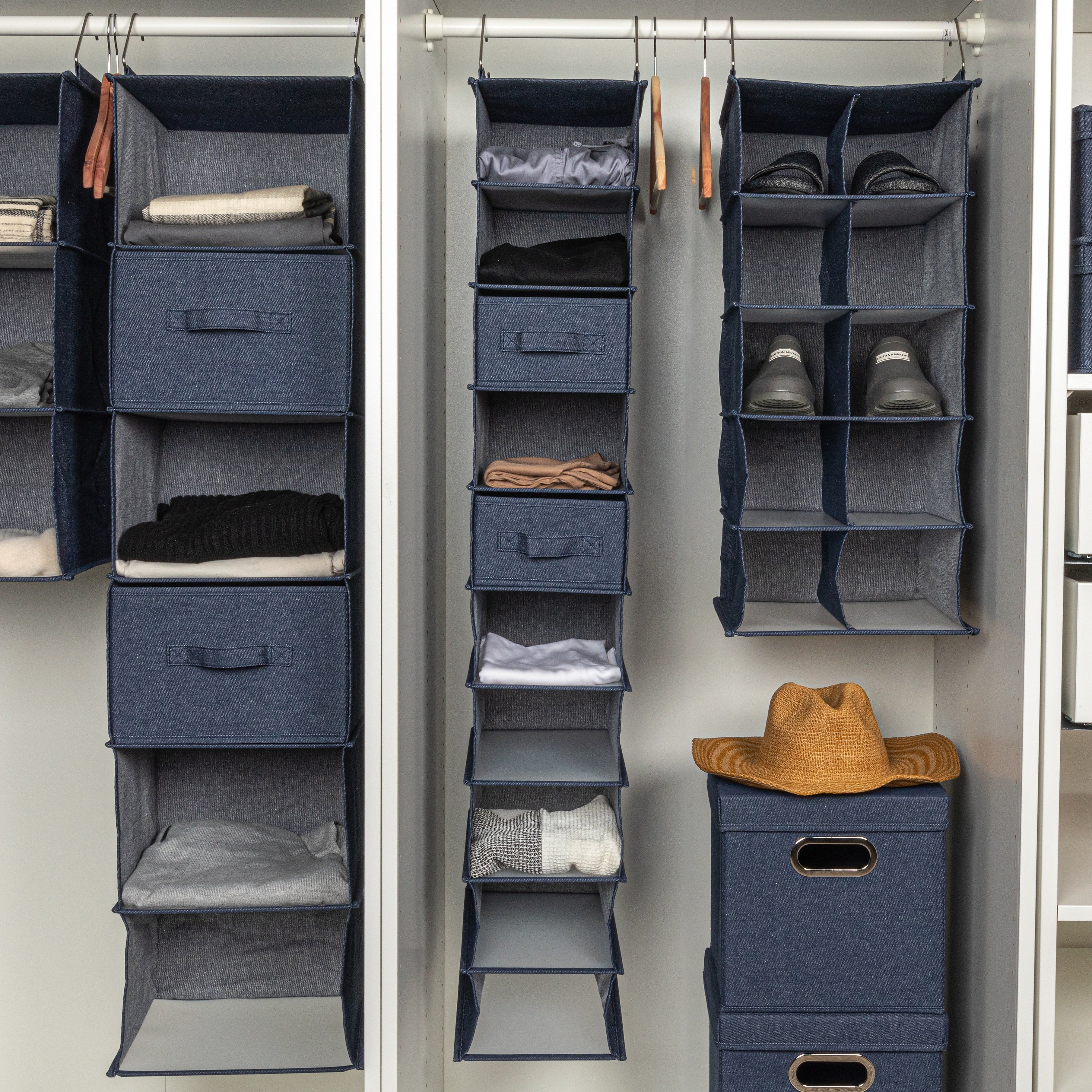 Household Essentials Hanging Closet Organizer, 10 Shelf (HE1064)