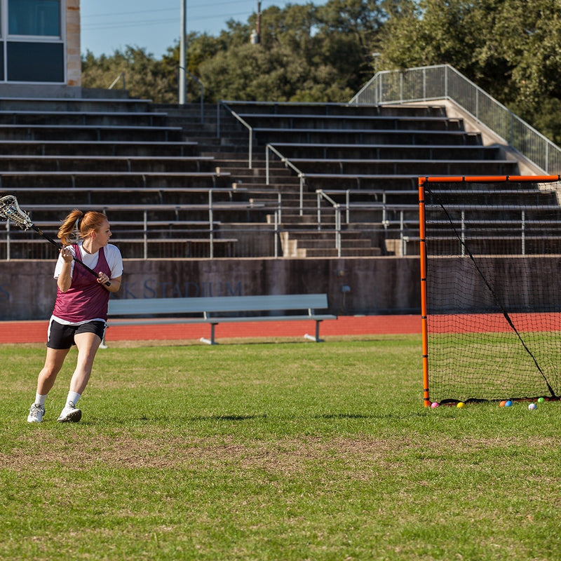 Champion Sports Backyard Lacrosse Goal & Net, Orange/Black (CHSLNGL)