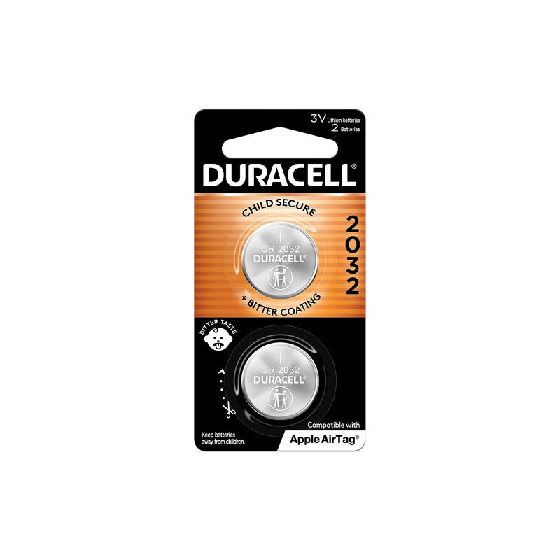 Duracell 2032 Lithium Battery, 2/Pack (DL2032B2PK)