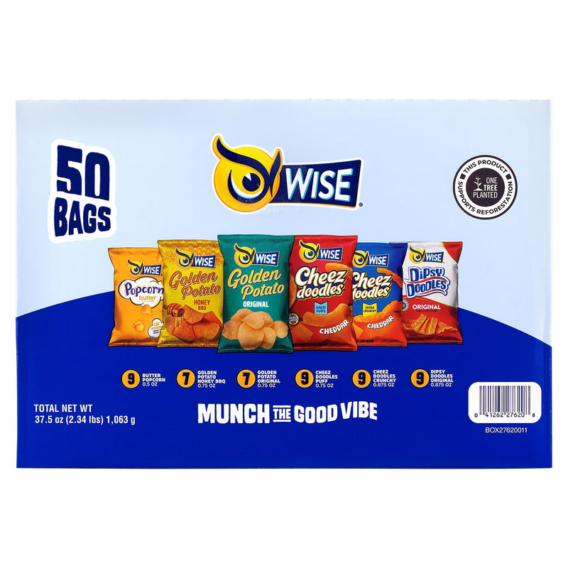 Wise Grab & Snack Variety Pack, 50 Bags/Pack (220-02063)