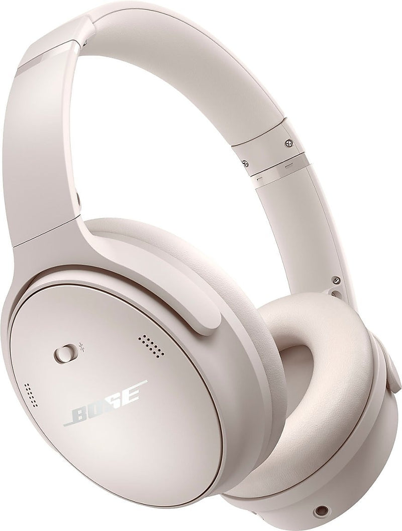 Bose QuietComfort Wireless Active Noise Cancelling Over-the-Ear Headphones, White Smoke (884367-0200)