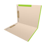 Medical Arts Press Standard Reinforced File Folder, Straight Cut, Letter Size, Manila/Light Green, 50/Box (50693LG)