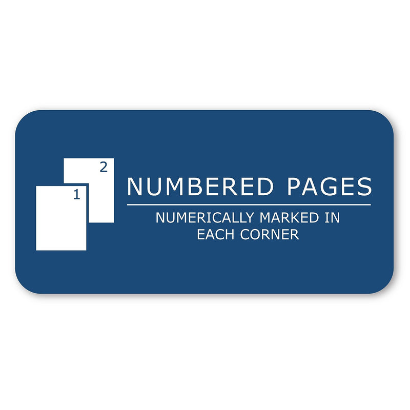 Roaring Spring Paper Products 1-Subject Computation Notebooks, 7.5" x 9.75", Narrow Ruled, 60 Sheets, Blue, 24/Carton (77572cs)