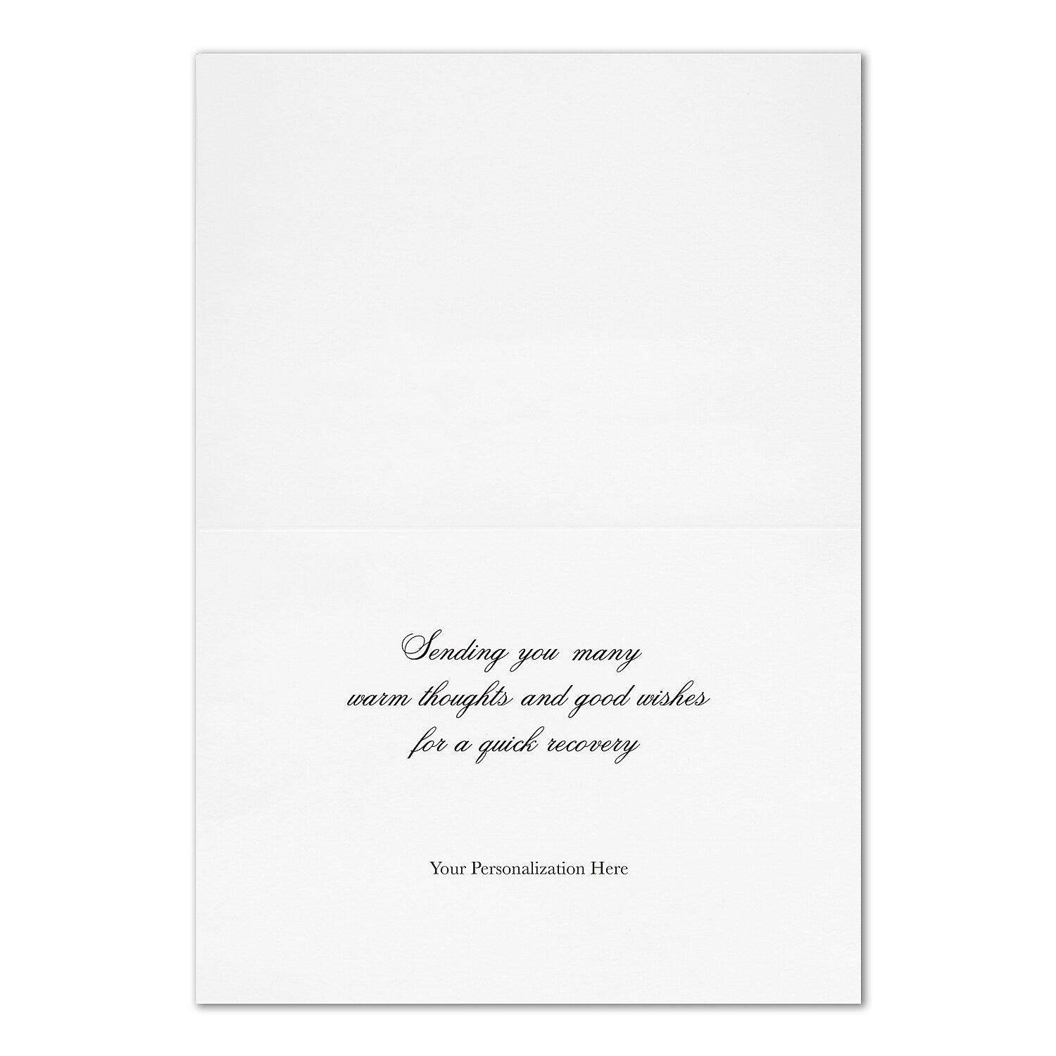 "Flowering Get Well" Get Well Card w/ Gold Lined White Envelope, 25/BX