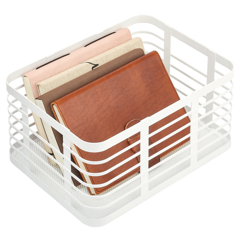 mDesign Steel Organizer, Matte White (25931)