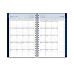 Planning Calendar BS Passages/Solid Navy PP 5x8 RY26 Wkly/Mthly Safety Wirebound -