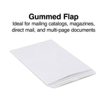 Staples Gummed Catalog Envelopes, 9"L x 12"H, White, 100/Box (50264/47286N)