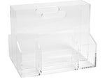 Russell+Hazel 5-Compartment Acrylic Mobile Caddy, Clear (93921)