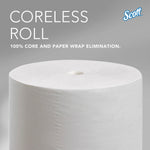 Scott Essential Recycled Coreless Toilet Paper, 2-Ply, White, 1000 Sheets/Roll, 36 Rolls/Case (04007)