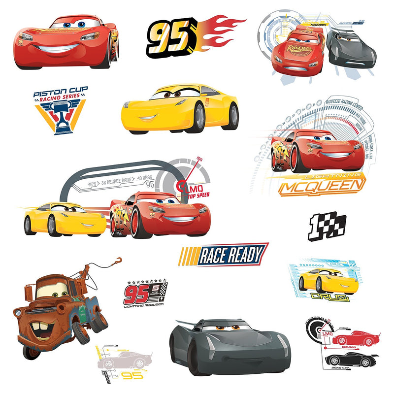 York Wallcoverings Cars 3 Contemporary Decals, Music, Movies & TV (RMK3353SCS)